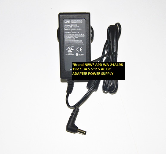 *Brand NEW* APD WA-24A19R 19V 1.3A 5.5*2.5 AC DC ADAPTER POWER SUPPLY